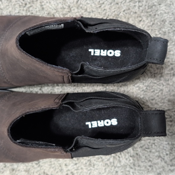 Sorel Women's Chelsea Boots/blackened brown/SIZE 5.5 excellent used condition - Picture 7 of 11